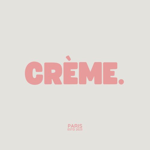 Rose Blanc Minimal Moderne Simple Typographie Crème Logo